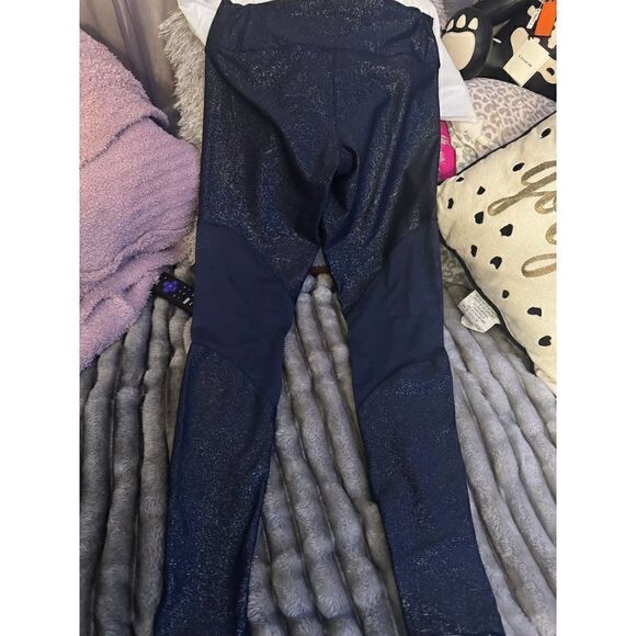 Nike dri fit active leggings/pants blue glitter;sparkle,splatter - Picture 1 of 5